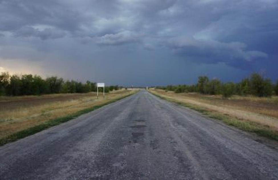 На 90 процентов отремонтирована дорога на границе с Омской областью