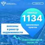 1134 населенных пункта Новосибирской области внесены в реестр недвижимости