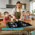 Многодетные семьи в Новосибирской области продолжают получать финансовую поддержку