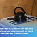 Более четырёх тысяч жителей региона воспользовались комплексной услугой при догазификации домовладения