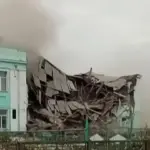 У наших соседей: в Татарске произошло частичное обрушения школы №5