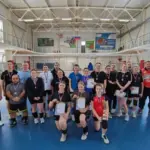 На базе спортивной школы «Сокол» прошли районные соревнования по волейболу в формате МИКС 4х2