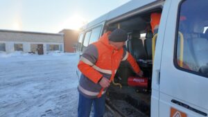 На областных дорогах работают 36 мобильных пунктов обогрева