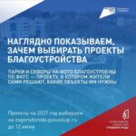 Осталось меньше месяца, чтобы выбрать объекты благоустройства на 2027 год