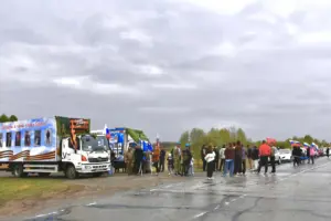 Автопробег ZaНаших в Кыштовском районе