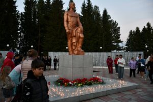 Свеча памяти в Кыштовском районе